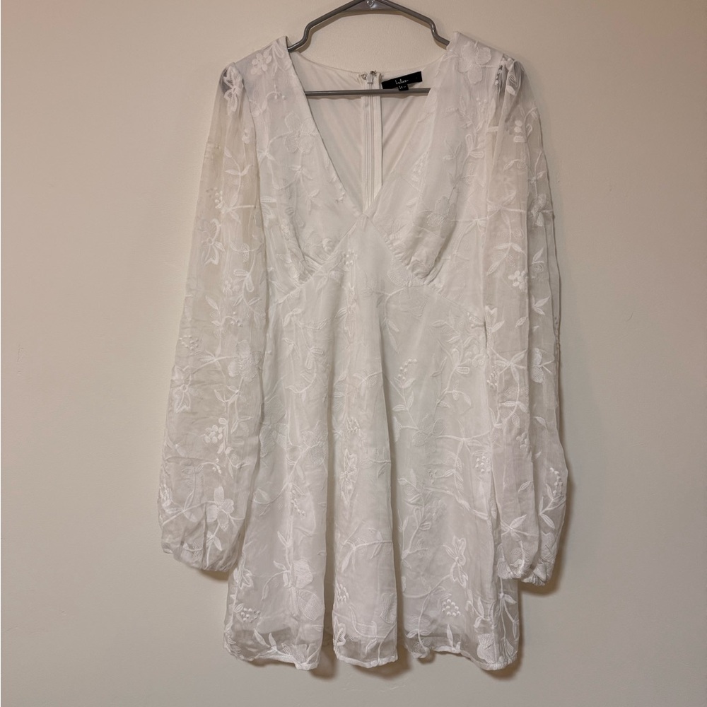 Lulu's Classic White Dress